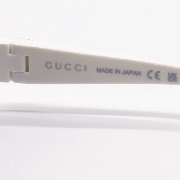 NEW GUCCI GG1650S 007 SHIELD WHITE GRAY UNISEX SUNGLASSES GUCCI